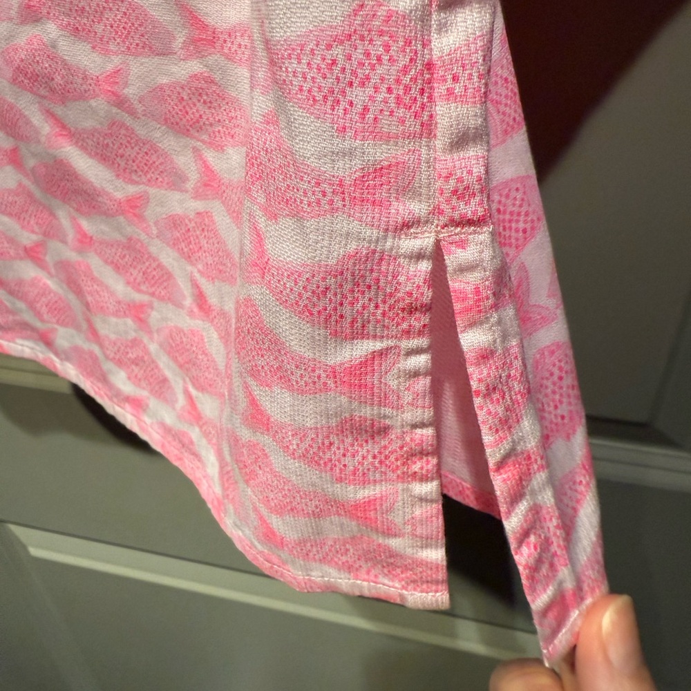 Vineyard Vines dress women’s Pink Fish tunic dress size XL - NWOT - Picture 7 of 10